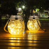 Décoration de Noël ballon rond LED Crack Solar Garden Light 