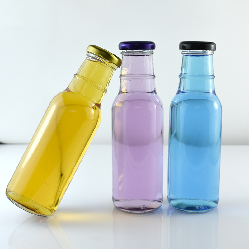 Bouteille en verre colorée