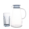 1800 ml de bouilloire d'eau en verre avec petit ensemble de tasses de 320 ml