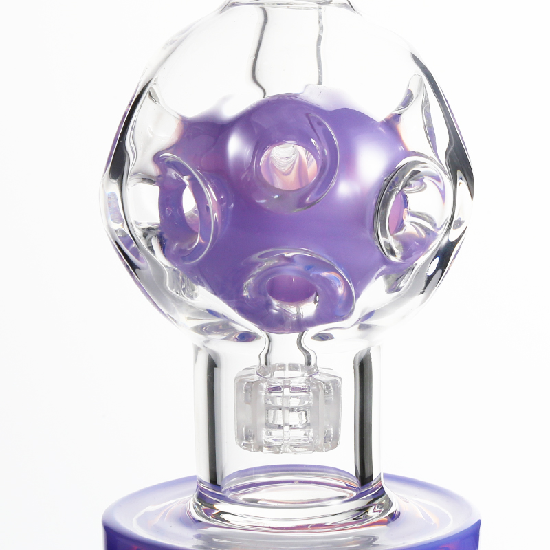 Kdg fumée petite bouteille d'eau en verre de narguilé transparent